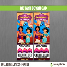 Aladdin Ticket Invitations (Group)